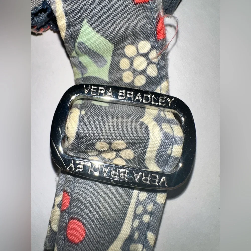 Vera Bradley Nomadic Floral Hipster Crossbody Gray Orange Green Paisley Mid-Size